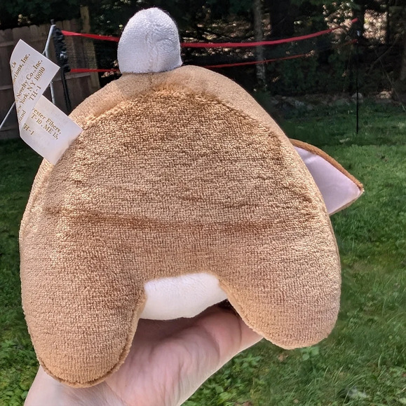 Vintage Velveteen Rabbit Plush 1985 Toys R Us with Hat Bow tags - Picture 4 of 10